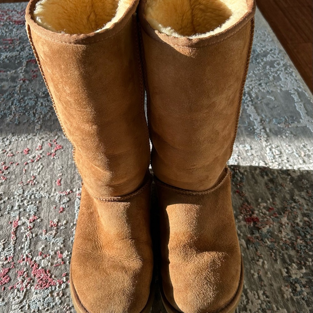 UGG Tan Shearling Boots